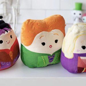 NWT Halloween Squishmallows - Hocus Pocus Sanderson Sisters Trio of 12" Plushies